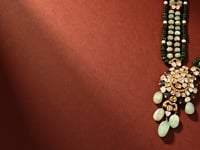 Aria Polki And Diamond Bead Pendant