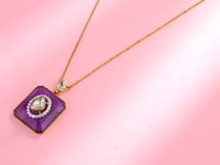 Samya Polki And Diamond Pendant