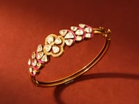 Ujjala Polki And Diamond Bangle