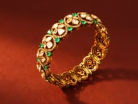 Nilima Polki And Diamond Bangle
