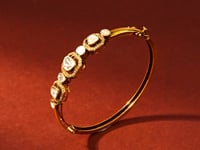 Tyra Polki And Diamond Bangle