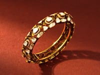 Cyrilla Polki And Diamond Bangle