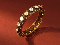 Kavya Polki And Diamond Bangle