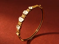 Bhakti Polki And Diamond Bangle