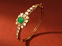 Bela Polki And Diamond Bangle