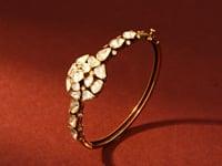 Bhanavi Polki And Diamond Bangle
