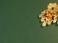 Suwarna Polki Long Earrings