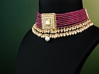 Tushika Polki Bead Choker