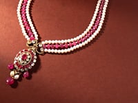 Evie Polki And Diamond Bead Pendant