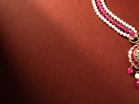 Evie Polki And Diamond Bead Pendant