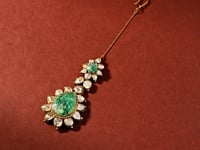 Noor Polki And Diamond Maangtika