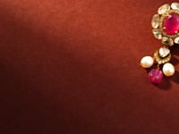 Jenna Polki And Diamond Long Earrings