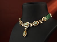 Tia Polki And Diamond Bead Pendant