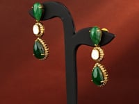 Vedika Polki And Diamond Long Earrings