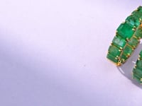 Vratika Emerald Hoops