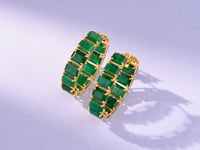 Vinaya Emerald Hoops