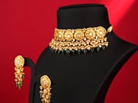 Nisha Polki Long Earrings