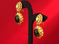Dhruvika Polki Long Earrings
