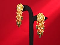 Nisha Polki Long Earrings
