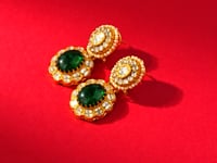 Dhruvika Polki Long Earrings
