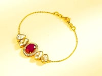 Manvi Polki And Diamond Loose Bracelet