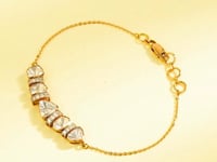 Halova Polki And Diamond Loose Bracelet