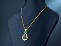 Chaetali Polki And Diamond Pendant