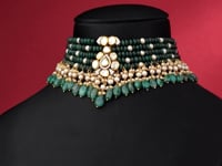 Gauri Polki And Diamond Bead Choker