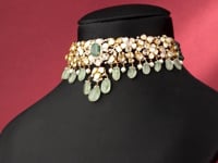 Asher Polki And Diamond Choker