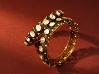 Kavya Polki And Diamond Bangle