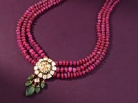 Meher Polki And Diamond Bead Pendant