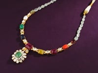 Simran Polki And Diamond Necklace