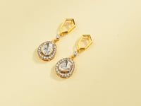 Marisha Polki And Diamond Long Earrings