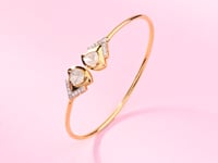 Akriti Polki And Diamond Bangle