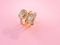 Eshani Polki And Diamond Ring