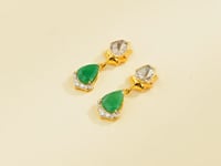 Minakshi Polki And Diamond Long Earrings