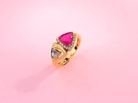 Alka Polki And Diamond Ring