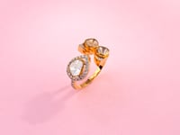 Eshwari Polki And Diamond Ring