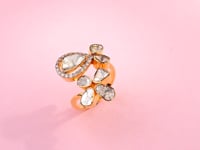 Eshika Polki And Diamond Ring