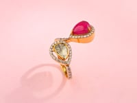 Aashna Polki And Diamond Ring