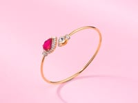 Aishani Polki And Diamond Bangle