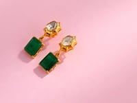 Emika Polki Long Earrings