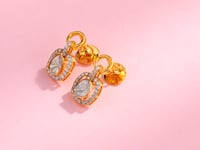 Enaya Polki And Diamond Long Earrings