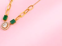 Ekta Polki And Diamond Pendant