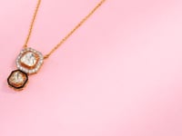 Elina Polki And Diamond Pendant