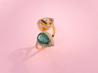 Ema Polki And Diamond Ring