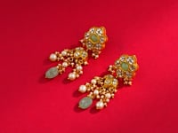 Madhavi Polki Long Earrings