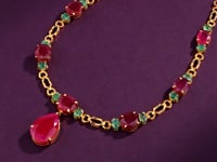 Sourabhi Ruby And Emerald Necklace