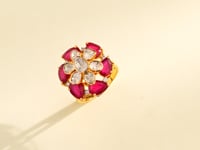Lira Polki And Diamond Ring