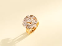 Khushi Polki And Diamond Ring